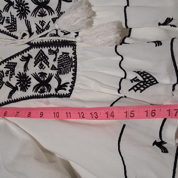 Chelsea & Violet White and Black Embroidered Blouse - Picture 3 of 8